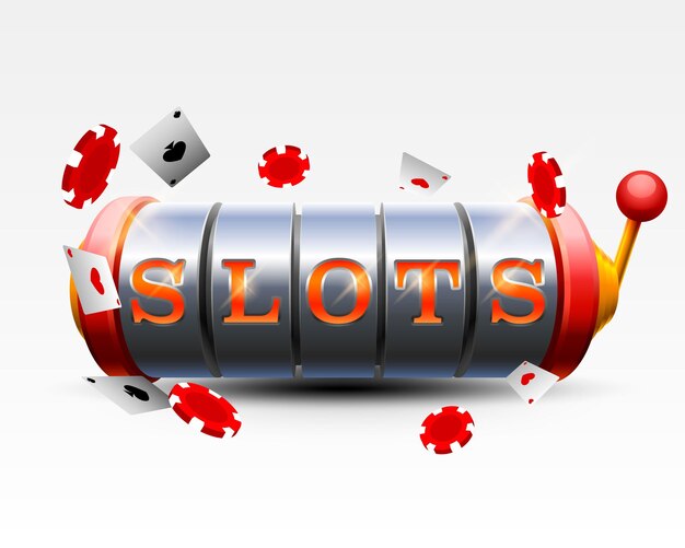 Vector casino slots jackpot 777 uithangbord. vector illustratie