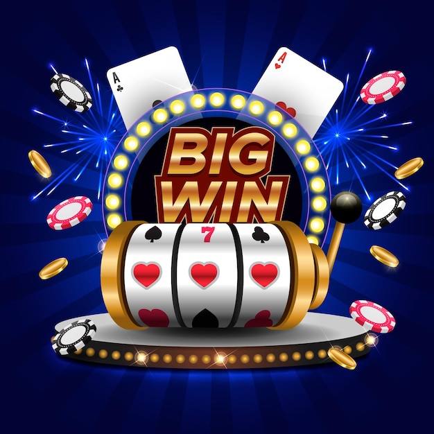 casino spel met poker chips en een casino spel op de top