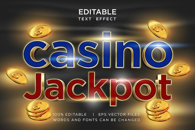 Casino teksteffect