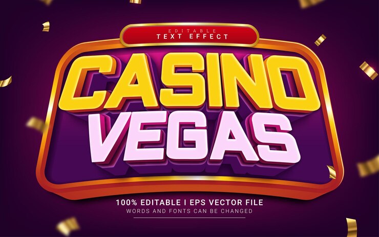 Casino vegas text effect