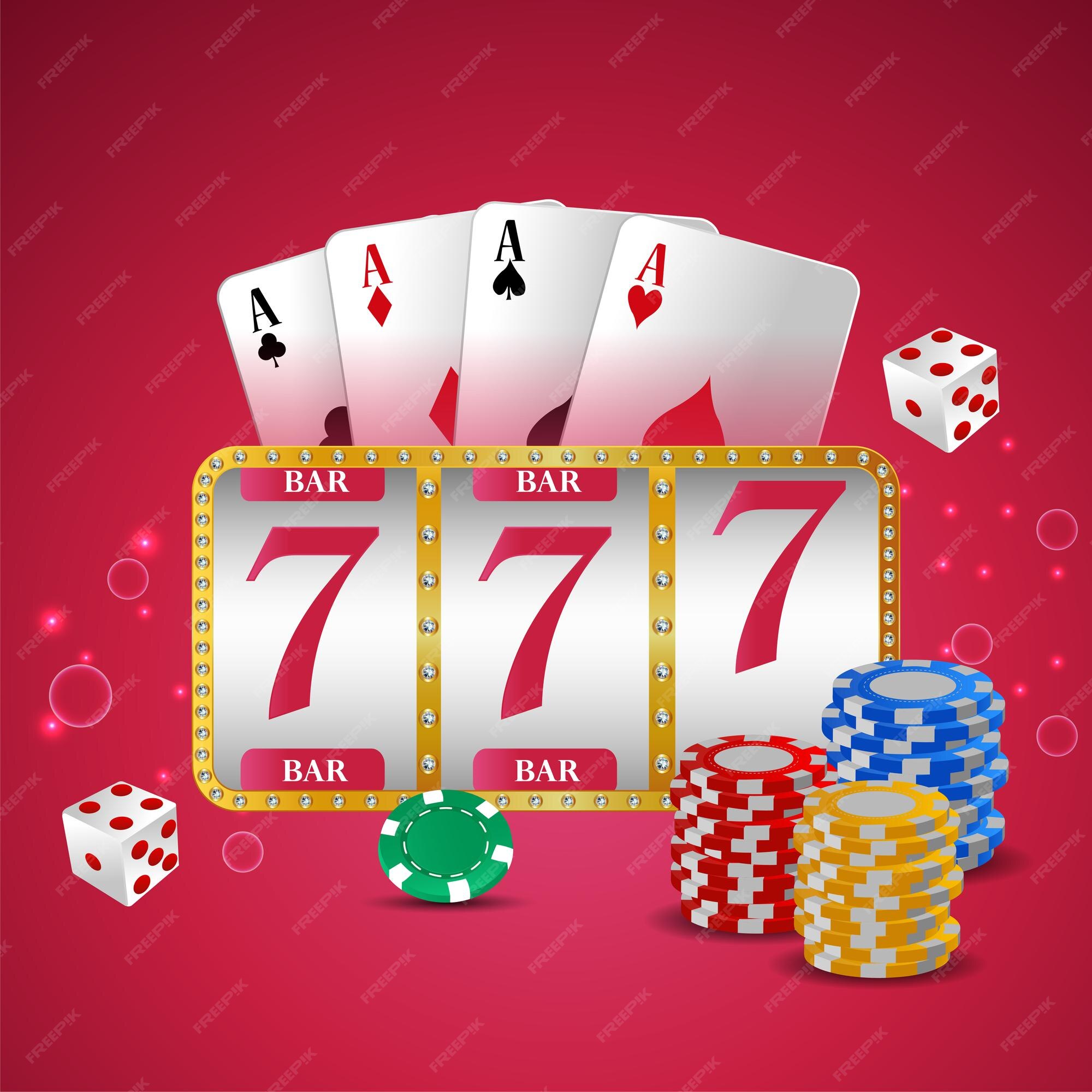 Premium Vector  Casino online, luxury gambling game with playing cards