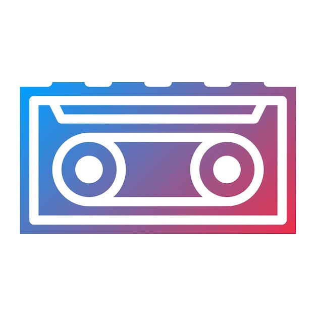 Cassette icon vector image can be used for instrument