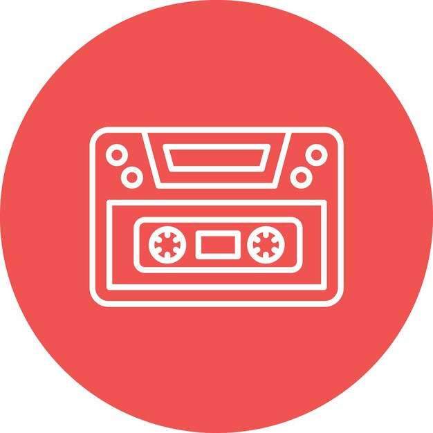 Cassette-icon vectorbeeld Kan worden gebruikt voor communicatie en media