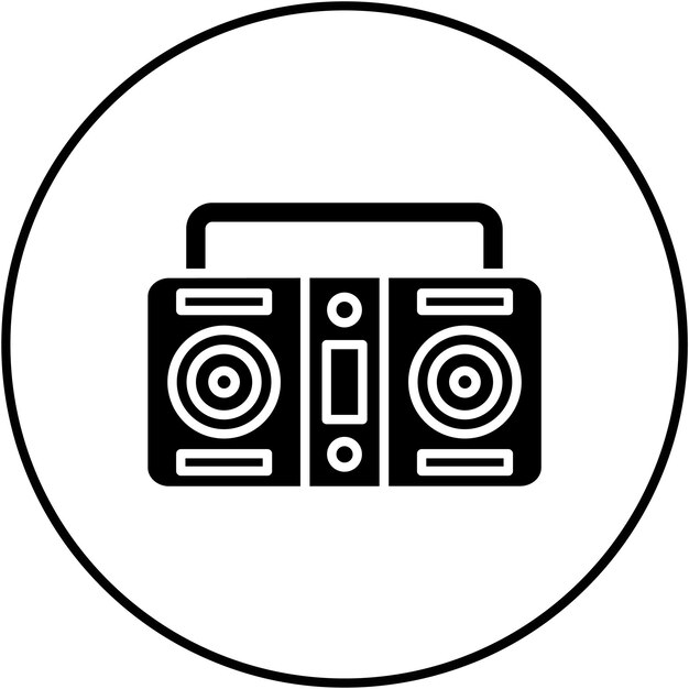 Cassette Player icon vector image Can be used for Communication and Media