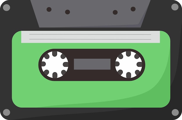 Cassette tape icon 90s cartoon