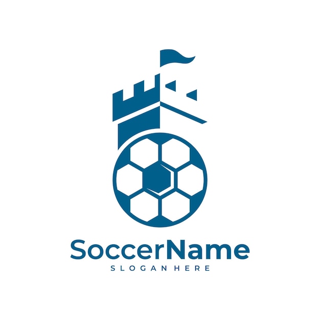 Castile Soccer logo template Football Castile logo design vector