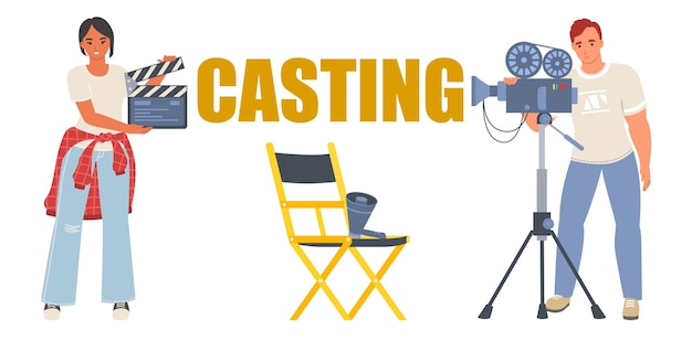 Casting vector movie producing and film direction