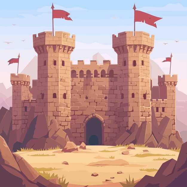 Vector castle concept art