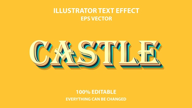 CASTLE EDITABLE TEXT EFFECT