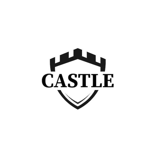 Castle fortress logo design building symbol logo