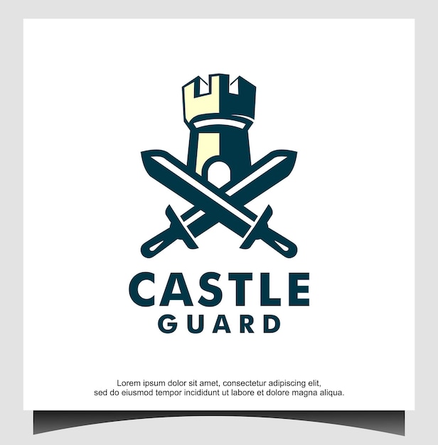 Шаблон логотипа Castle Guard