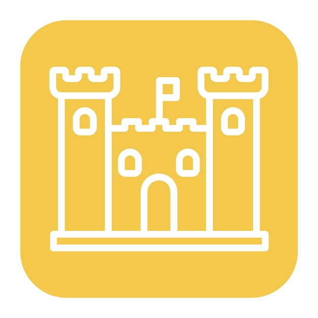 Castle icon vector image Can be used for Fairytale