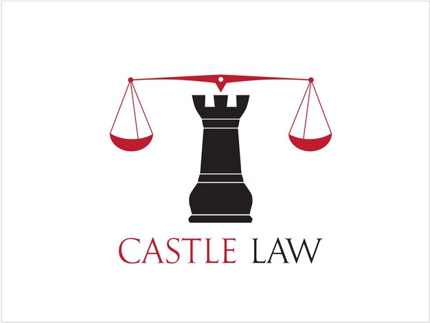 Логотип адвоката по замку