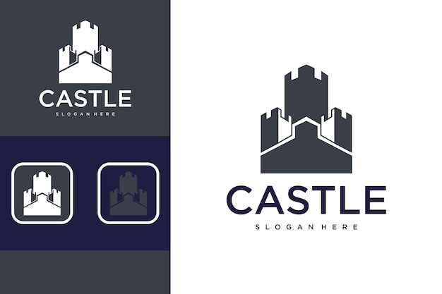 Design del logo del castello moderno