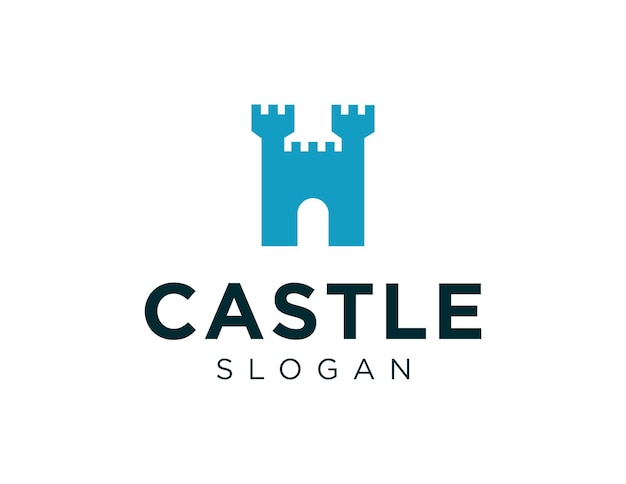 Castle 로고 디자인은 흰색 배경의 Corel Draw 2018 응용 프로그램을 사용하여 만들어졌습니다.