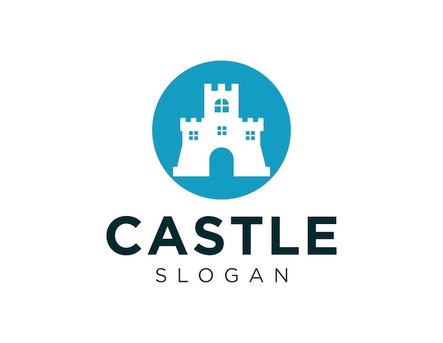 Castle 로고 디자인은 흰색 배경의 Corel Draw 2018 응용 프로그램을 사용하여 만들어졌습니다.