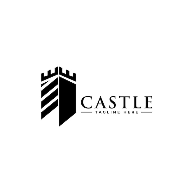 castle logo icon vector template