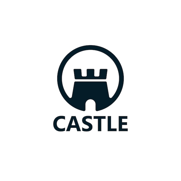 Castle logo template design