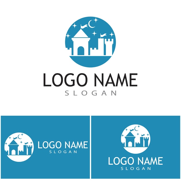 Castle Logo Template vector symbol icon design