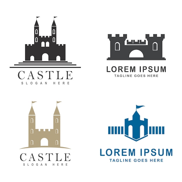 Castle Logo Template vector symbol icon design