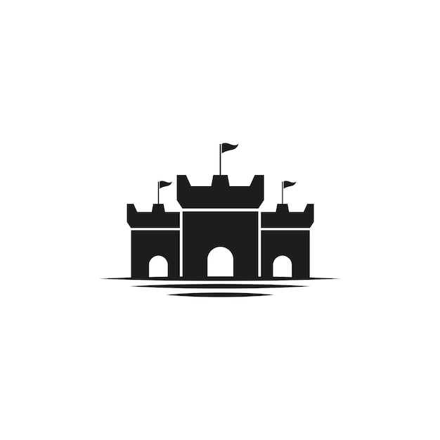 Castle Logo vector icon illustration