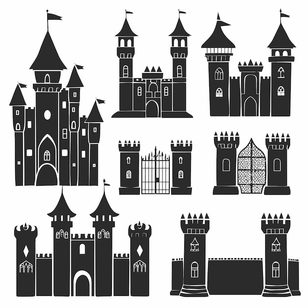 Castle_silhouetteMedieval_fortress_constructor