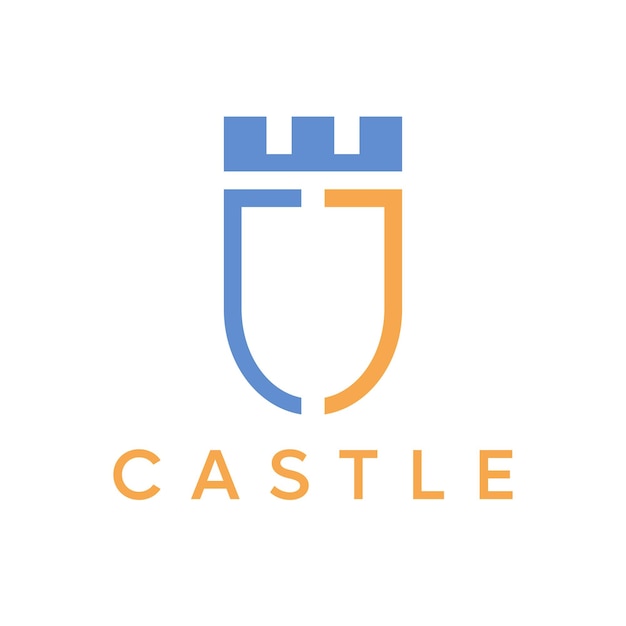 Castle simple modern vector