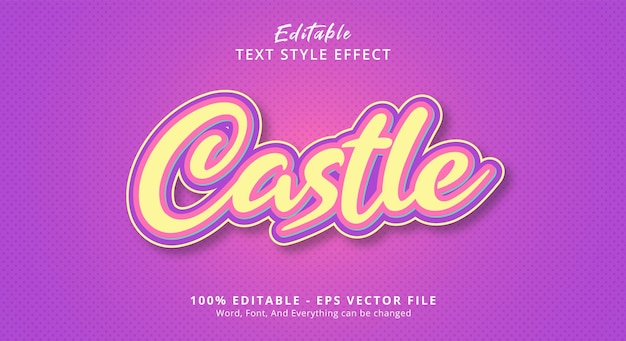 Castle Text Style Effect Editable Text Effect