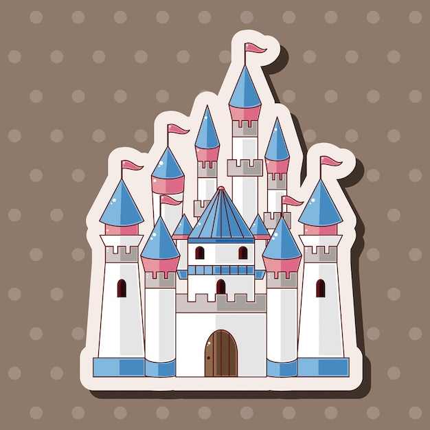 Vector castle theme elements