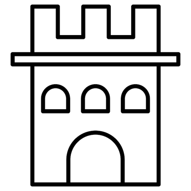 Вектор castle tower vector illustration