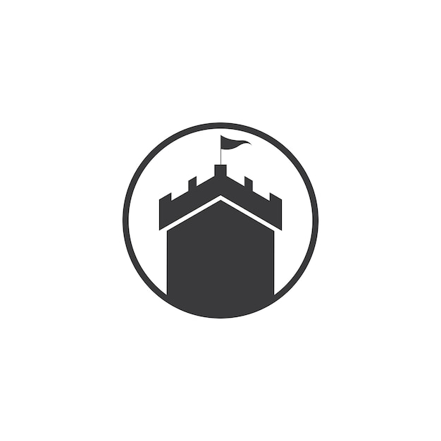 Castle vector illustration icon Template design