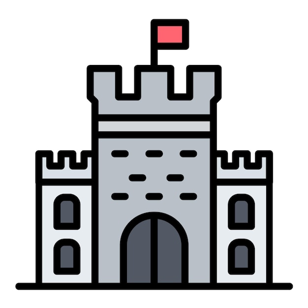 Castle Vector Illustration Style