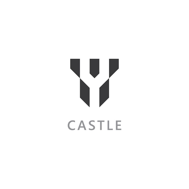 Castle vector Logo icon Template vector Design