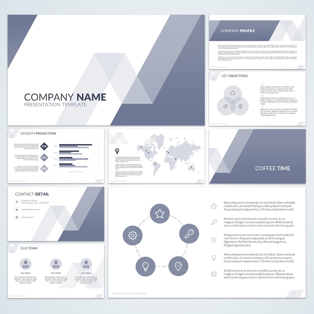 Vector casual and light theme for business brochure