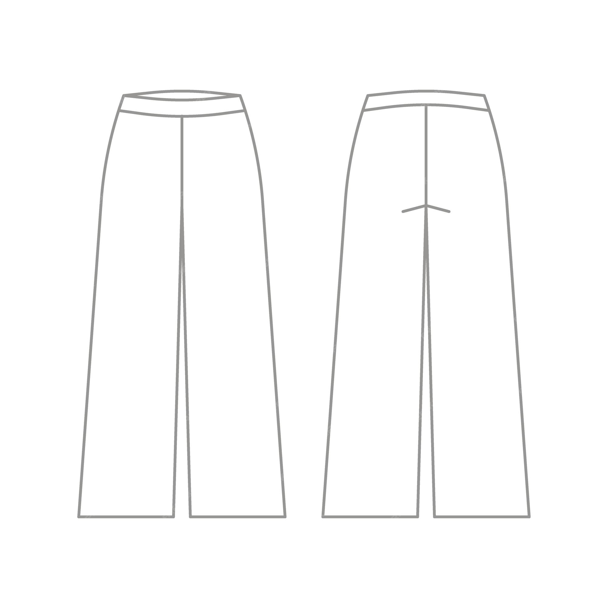 Premium Vector Casual loose pants classic trousers sweatpants Premium Vector Casual loose pants classic trousers sweatpants