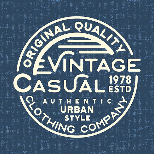 Vector casual vintage stamp