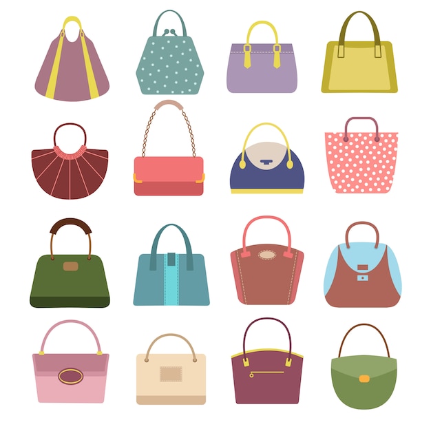 Casual womens leather handbags and purses. 