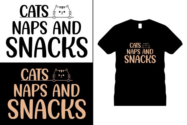 Cat, Animal, Pets Motivational T-shirt Design vector. Use for T-Shirt, mugs, stickers, etc.