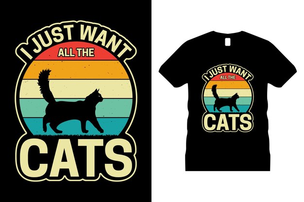 猫、動物、ペット やる気を起こさせる t シャツ デザインのベクトル。 Tシャツ、マグカップ、ステッカーなどにお使いください。