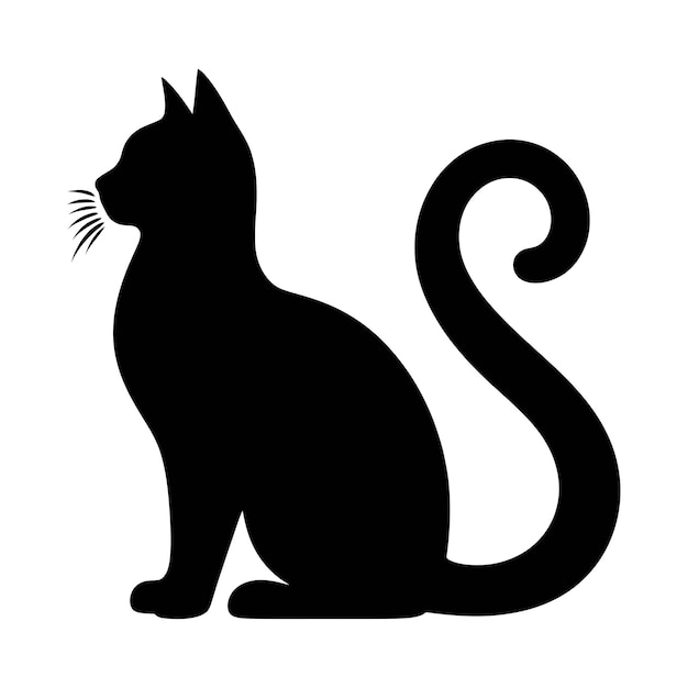 Vector cat animal vector cat silhouettes and icon