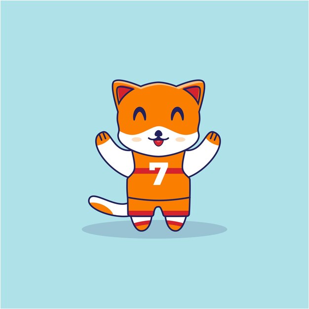 Cat basketball illustration image vector