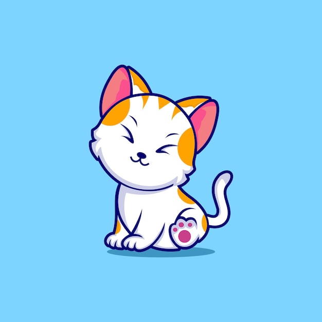 Cute cat icon Royalty Free Vector Image - VectorStock