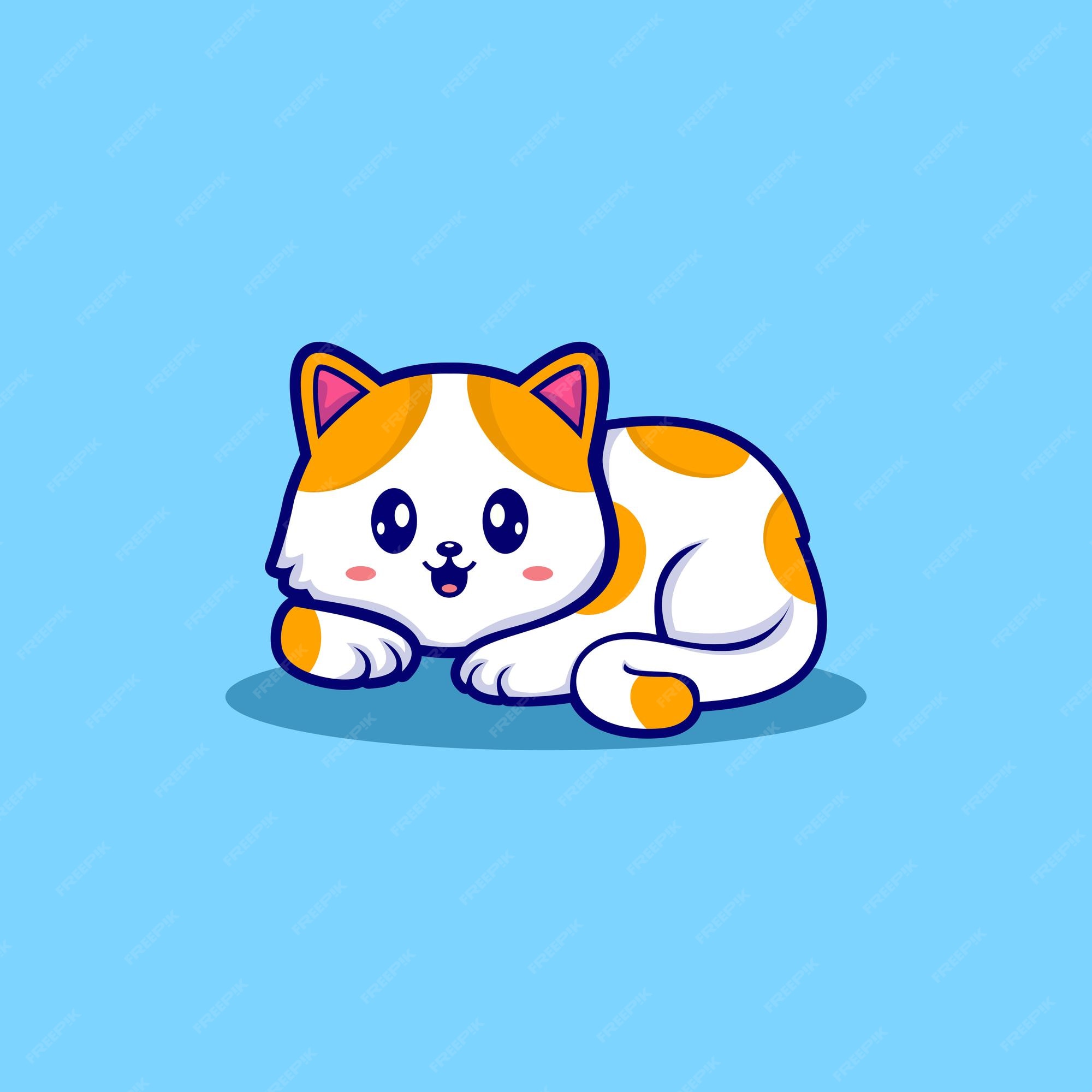 Cute cat icon Royalty Free Vector Image - VectorStock