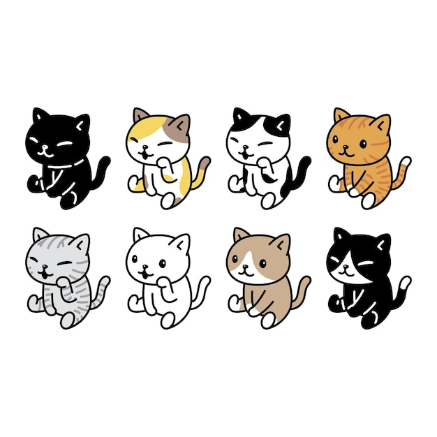 猫キャラクター漫画子猫三毛猫ねこネコ