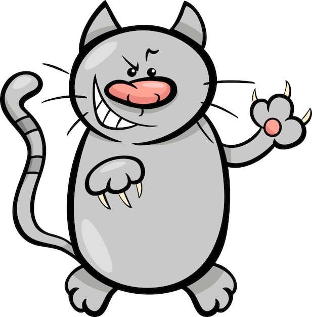 cat claws cartoon illustration