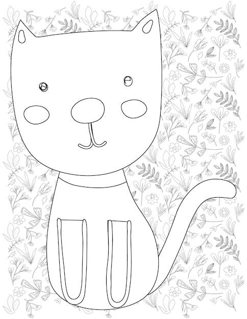 Cat Coloring Page