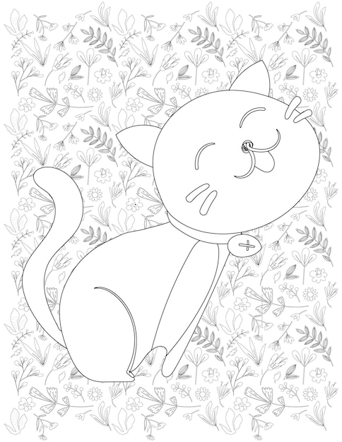 Cat Coloring Page