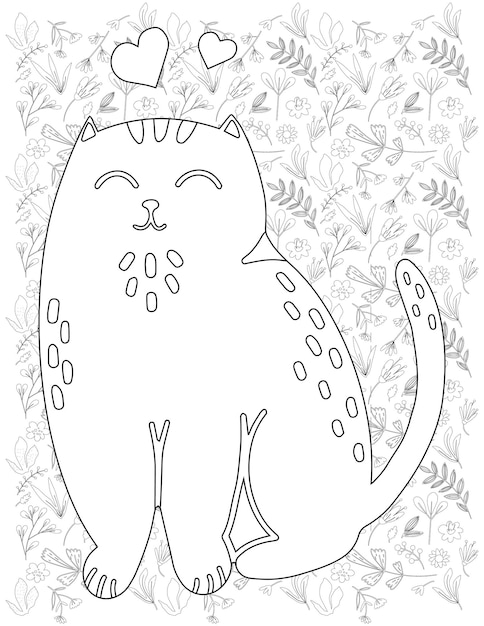 Cat Coloring Page