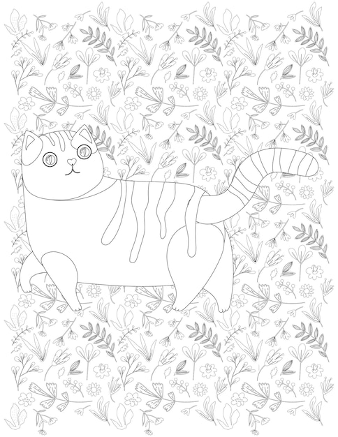 Cat Coloring Page