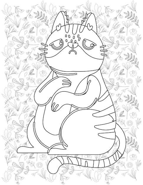 Cat Coloring Page